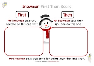 Snowman First Then