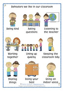 Behaviors we like in the classroom