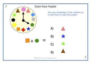 Clockface Puzzle 1