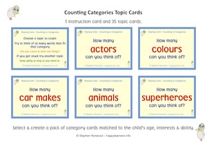 Counting In Categories Cards