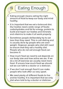 Eating Enough Social Story