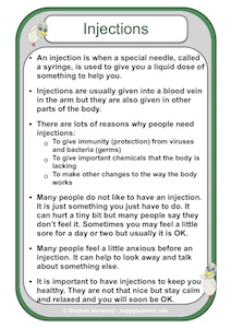 Injections Social Story