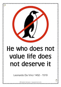 Leonardo Value Life Quote