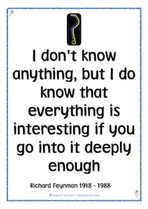Richard Feynman Everything Is Interesting Quote