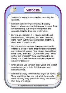 Sarcasm Social Story
