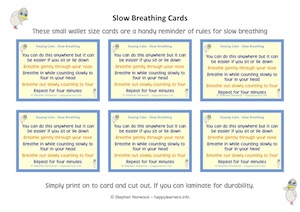 Slow Breathing Cards