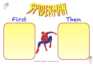 Spiderman First Then Free Printable Resource