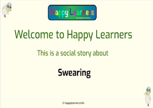 Swearing Social Story Video